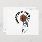 Bagpipe Postkarte (Vorne/Hinten)