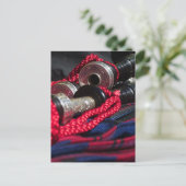 Bagpipe Postkarte (Stehend Vorderseite)