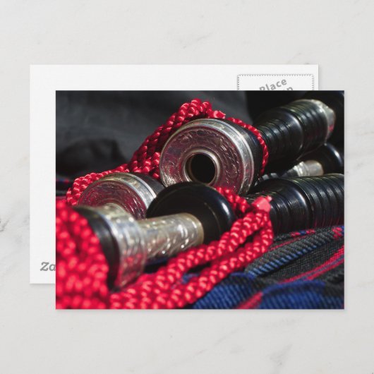 Bagpipe Postkarte (Vorne/Hinten)