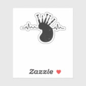 Bagpipe Pulse Scotland Heartbeat Aufkleber (Blatt)
