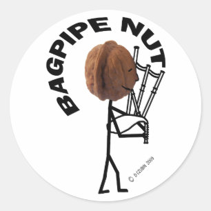 Bagpipe Runder Aufkleber