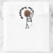 Bagpipe Runder Aufkleber (Tasche)
