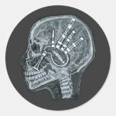 Bagpipe - Schottische Edition Runder Aufkleber (Vorderseite)