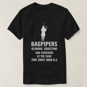 Bagpipe Scotland Music Player Funny Gift T-Shirt