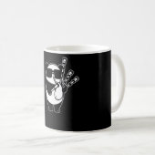 Bagpipe Scotland Panda mit Beutel Pipes Kaffeetasse (VorderseiteRechts)