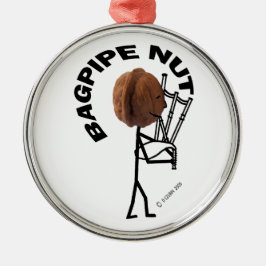 Bagpipe Silbernes Ornament