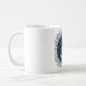 Bagpipe Silhouette auf Tartan Kaffeetasse (Links)