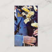 Bagpipe spielen visitenkarte (Rückseite)