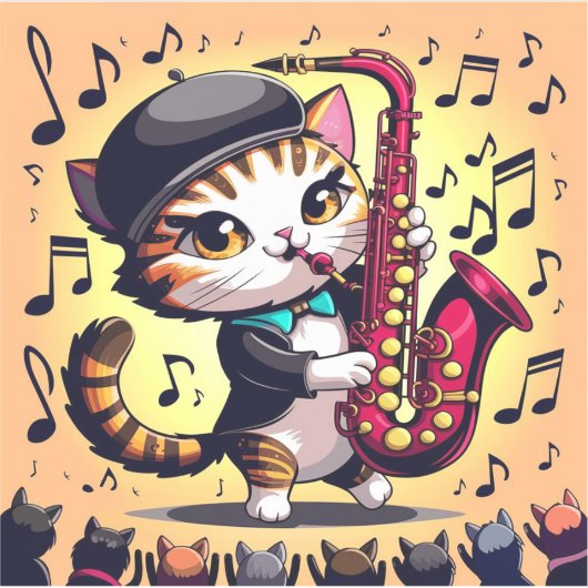 Bagpipe spielt Cat Aufkleber (Vorderseite)