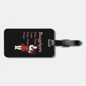 Bagpipe spielt sie Loud Gepäckanhänger (Rückseite horizontal)