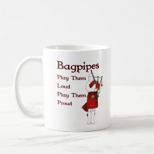 Bagpipe spielt sie Loud Kaffeetasse