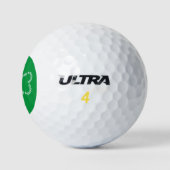 Bagpipe Text-Kleeblatt Golfball (Logo)