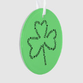 Bagpipe Text Kleeblatt T - Shirts Ornament (Vorderseite)