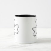 Bagpipe Text-Kleeblatt Tasse (Zentrum)