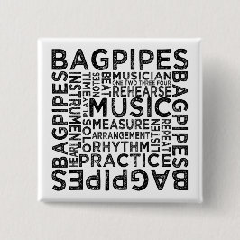 Bagpipe Typografie Button
