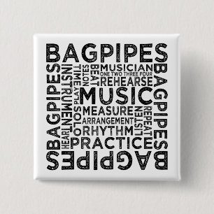 Bagpipe Typografie Button
