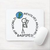 Bagpipe - weltweite Revolten Mousepad (Mit Mouse)