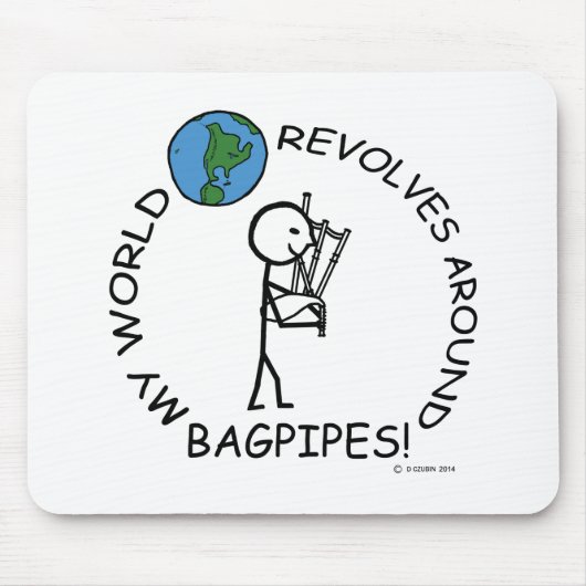 Bagpipe - weltweite Revolten Mousepad (Vorne)