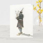 Bagpiper am Strand Karte (Gelbe Blume)