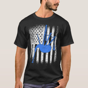 Bagpiper Bagpiping Kilt Scottish Blow Bagpipe 1 T-Shirt