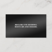 Bagpiper Black Visitenkarte (Rückseite)