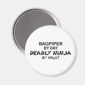 Bagpiper Deadly Ninja by Night Magnet (Vorderseite/Rückseite)