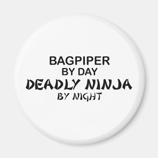 Bagpiper Deadly Ninja by Night Magnet (Vorne)