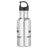 Bagpiper Entschuldigung Edelstahlflasche (Rückseite)