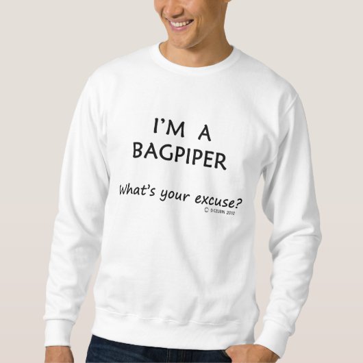 Bagpiper Entschuldigung Sweatshirt (Vorderseite)