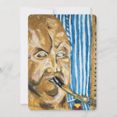 Bagpiper Feiertagskarte (Vorderseite)