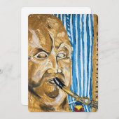 Bagpiper Feiertagskarte (Vorne/Hinten)