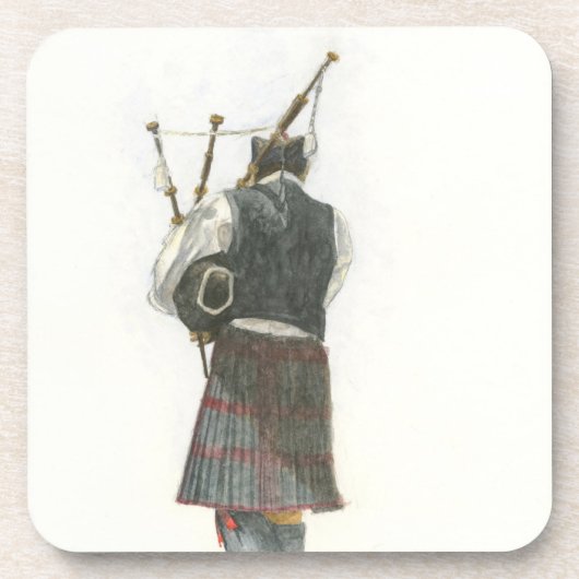 Bagpiper Getränkeuntersetzer (Vorderseite)