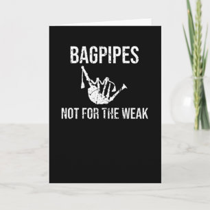 Bagpiper Gifts Bagpipe Scottish Bagpipe Lover Karte