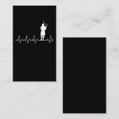 Bagpiper Heartbeat Musician Bagpipe Visitenkarte (Vorne/Hinten)