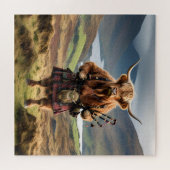 Bagpiper Highland Cow, Puzzle (Horizontal)