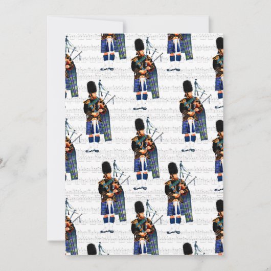 Bagpiper Holiday Card Feiertagskarte (Vorderseite)