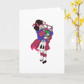 Bagpiper Karte (Gelbe Blume)