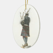 Bagpiper Keramik Ornament (Links)