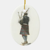 Bagpiper Keramik Ornament (Vorne)