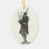 Bagpiper Keramik Ornament (Hinten)