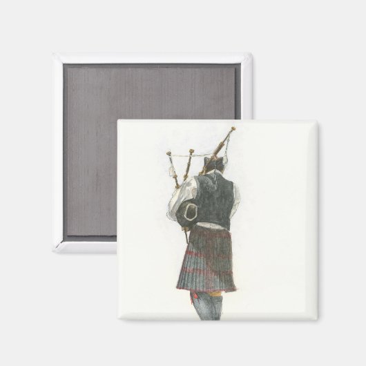 Bagpiper Magnet (Vorderseite/Rückseite)