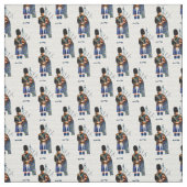 Bagpiper mit Musik Stoff (Muster)