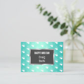 Bagpiper Musician Visitenkarte (Stehend Vorderseite)