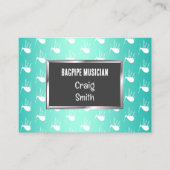 Bagpiper Musician Visitenkarte (Vorderseite)