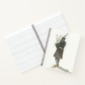 Bagpiper on Beach Spiral Notebook Notizblock (Innenseite)