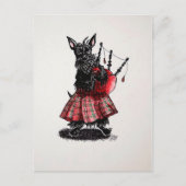 Bagpiper Postkarte (Vorderseite)