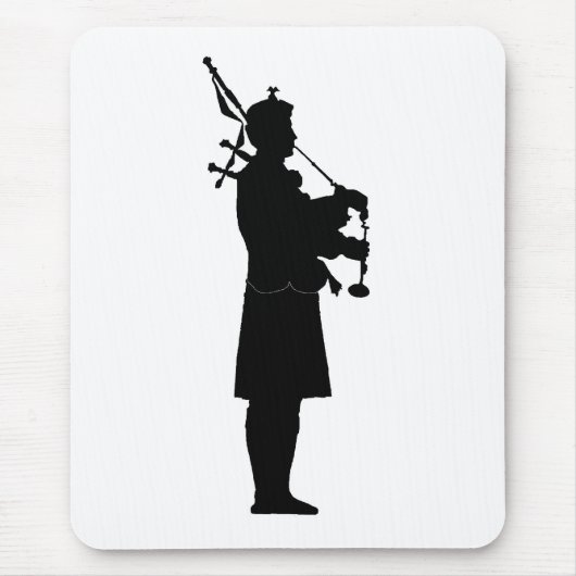 Bagpiper-Silhouette Mousepad (Vorne)