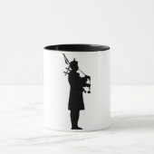 Bagpiper-Silhouette Tasse (Zentrum)
