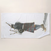 Bagpiper Strandtuch (Vorderseite)