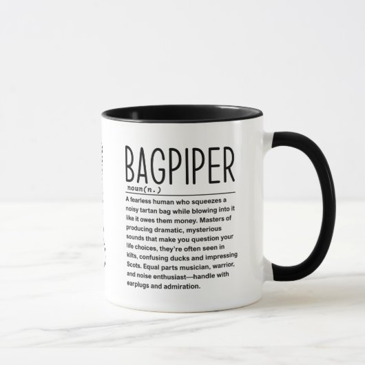Bagpiper Tasse (Rechts)